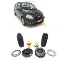 Par de Batentes Dianteiro Citroen C3 Attraction 15 8V câmbio manual Flex 4P de 2007 a 2012 Par de Batentes Dianteiro Citroen C3 Attraction 15 8V câmbio manual Flex 4P de 2007 a 2012