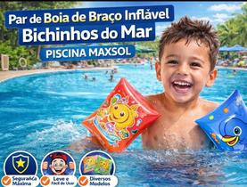 Par de Boia de Braço Inflável Infantil Bichinhos do Mar Piscina Maxsol Par de Boia de Braço Inflável Infantil Bichinhos do Mar Piscina Maxsol