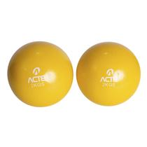 Par de Bolas Tonificadoras de 2KG Amarelo T56 - Acte Sports Par de Bolas Tonificadoras de 2KG Amarelo T56 - Acte Sports