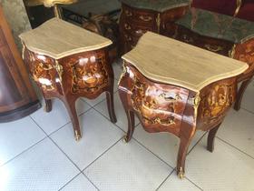 Par De Bombê Criados Classico Marchetado Florais Marmore Par De Bombê Criados Classico Marchetado Florais Marmore