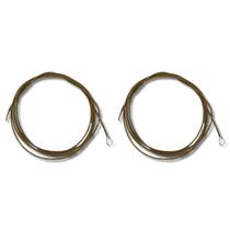 Par De Bordão Malacaxeta Aço Bronze Esteira Com Lacinho
