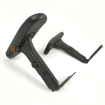 Par de Braços Regulaveis 7 Posições Anatomico Aço Preto Manutenção