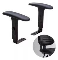 Par de Braços Reguláveis Preto para Cadeira de Escritório 5 Níveis Ref. 5100111 BELLA CHAIR Par de Braços Reguláveis Preto para Cadeira de Escritório 5 Níveis Ref. 5100111 BELLA CHAIR