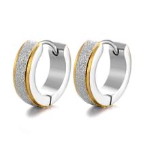 par de Brinco argola aço inox dourado e prata não escurece antialérgico qualidade