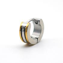 par de Brinco argola em aço inox dourado e prateado não escurece prateja estilo banda bts