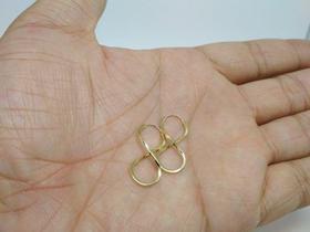 Par De Brinco Infinito Em Ouro 18k-750