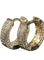 Par de brincos argola - banhado a ouro 18k Par de brincos argola - banhado a ouro 18k