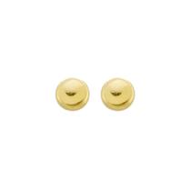 Par De Brincos Bolinha 6mm Em Ouro 18k-750 Aproveite
