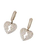 Par de brincos coração raio - banhado a ouro 18k Par de brincos coração raio - banhado a ouro 18k