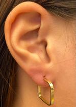 Par de Brincos de Ouro 18k - Argola Balão 2mm - 1,8cm - Gardenia Joias