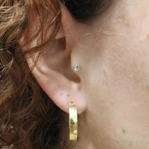 Par de Brincos de Ouro 18k - Argola Redonda 4mm - 2,1cm - Gardenia Joias Par de Brincos de Ouro 18k - Argola Redonda 4mm - 2,1cm - Gardenia Joias