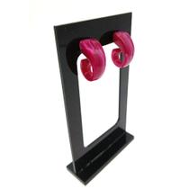 Par de Brincos de Resina Cor Vinho