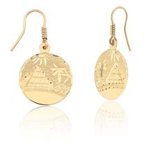 Par De Brincos Escrava Egípcia G Em Ouro 10k Maciço, Ab57