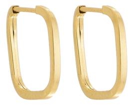 Par De Brinquinho Argolinha Ouro 18k 750 1cm Ou Segundo Furo Quadrada Par De Brinquinho Argolinha Ouro 18k 750 1cm Ou Segundo Furo Quadrada