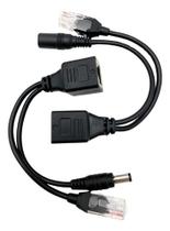 Par De Cabo Adaptador Injetor Poe Separador Rj45 Macho Femea Par De Cabo Adaptador Injetor Poe Separador Rj45 Macho Femea