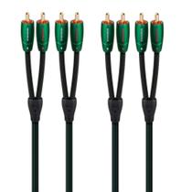 Par de cabos AudioQuest Evergreen RCA para RCA de 0,6 m Par de cabos AudioQuest Evergreen RCA para RCA de 0,6 m