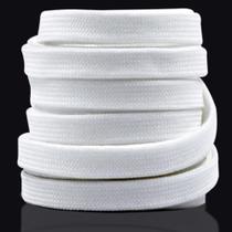 Par De Cadarço Achatado Para Tênis E Sapatos 1,20m- Branco