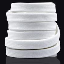 Par De Cadarço Achatado Para Tênis E Sapatos 1,20m- Branco