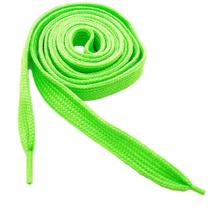 Par De Cadarço Achatado Verde Para Tênis Sapatos 1,20m Neom