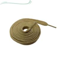 Par de Cadarço Bege Poliéster Achatado 120cm TOP Par de Cadarço Bege Poliéster Achatado 120cm TOP