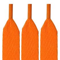 Par de Cadarço Chato Laranja Abobora Tradicional 120cm Par de Cadarço Chato Laranja Abobora Tradicional 120cm