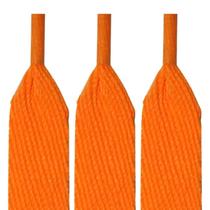 Par De Cadarço Chato Laranja Abobora Tradicional 120Cm