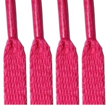 Par De Cadarço Rosa Achatado Para PINK Tênis E Sapatos 1,20m