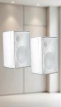 Par de Caixas Acústicas Brancas 60W RMS Par de Caixas Acústicas Brancas 60W RMS