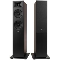 Par de Caixas Acústicas Torre JBL Stage 260F 2,5 Vias Woofers Duplos 6,5 Polegadas HDI Preto