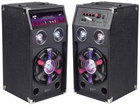 Par de Caixas Amplificadoras 300W RMS - Bluetooth USB Leadership 433