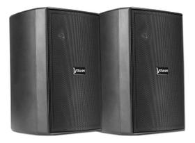 Par de Caixas de Som Acústica Frahm PS200 New Passiva Preta - 60 Watts Rms