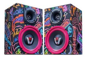 Par De Caixas De Som Ambiente Acustica Passiva 600w Rms
