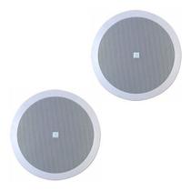 Par de Caixas de Som Ambiente JBL Arandela 6FR2R Redonda Branca - 50 Watts RMS Par de Caixas de Som Ambiente JBL Arandela 6FR2R Redonda Branca - 50 Watts RMS