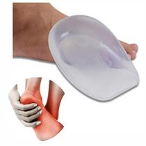 Par de Calcanheiras de Silicone Ortopédicas Correção de Desvio de Calcâneo Pronada e Supinada Conforto e Alívio Ortopédico Par de Calcanheiras de Silicone Ortopédicas Correção de Desvio de Calcâneo Pronada e Supinada Conforto e Alívio Ortopédico