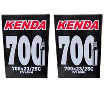 Par de câmara de ar 700x23/25c kenda presta 60mm Par de câmara de ar 700x23/25c kenda presta 60mm