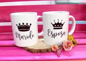 Par de canecas Marido e Esposa Par de canecas Marido e Esposa