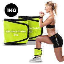 Par de Caneleira Peso 1Kg VERDE Treino pernas Treinar em Casa Academia Tornozeleira Fitness Funcional - Fronture Fitness