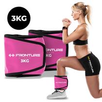 Par de Caneleira Peso 3Kg ROSA Treino pernas Treinar em Casa Academia Tornozeleira Fitness Funcional Par de Caneleira Peso 3Kg ROSA Treino pernas Treinar em Casa Academia Tornozeleira Fitness Funcional