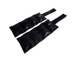 Par de Caneleiras Tornozeleira Academia Ginástica 2,0kg Par de Caneleiras Tornozeleira Academia Ginástica 2,0kg