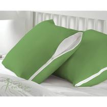 Par De Capa Protetora de Travesseiro Malha Gel (Helanca) Fronha 50cm x 70cm com Zíper