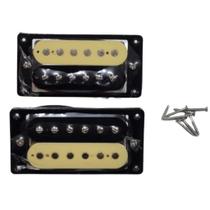 Par de Captadores Humbucker Ceramicos Hook - Modelo Zebra (Cor: Preto e Branco) Par de Captadores Humbucker Ceramicos Hook - Modelo Zebra (Cor: Preto e Branco)