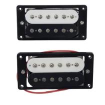 Par de Captadores Humbucker em Alnico Ronsani V Cor: Zebra/Preto e Branco)