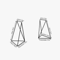 Par de Cavaletes Arame Bela Vista Preto Par de Cavaletes Arame Bela Vista Preto