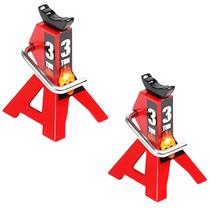 Par de Cavaletes Miniaturas 1/10 Suporte Premium para Automodelismo (RC) Vermelho Par de Cavaletes Miniaturas 1/10 Suporte Premium para Automodelismo (RC) Vermelho