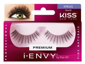 Par de Cílios Postiços Diva 03 Preto - Kiss NY Par de Cílios Postiços Diva 03 Preto - Kiss NY