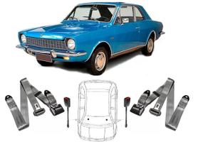 Par de Cintos de Segurança 3 pontos Corcel+ Par de Fechos