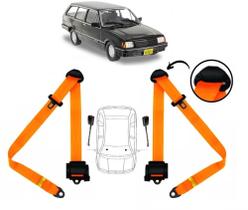 Par de Cintos de Segurança 3 pontos Marajó + Par de Fechos