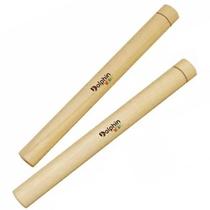 Par de Claves musicalização infantil 18x1,2cm Dolphin Kids 8469 percussão madeira