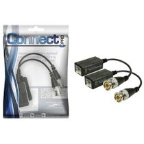 Par De Conector Vídeo Balun Câmeras Hd Cvi Tvi Engate Rápido