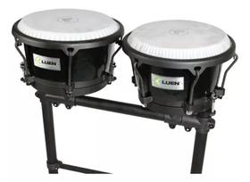 Par de Conga Compacta Slim Folheado Pint Sparkle Preto Par de Conga Compacta Slim Folheado Pint Sparkle Preto